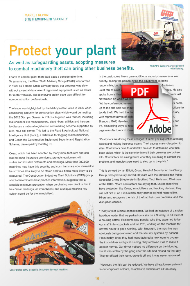 EXECUTIVE HIRE SHOW MAGAZINE - PROTECT YOUR PLANT
