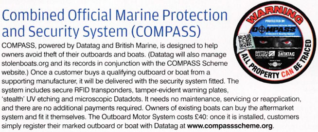 PRACTICAL BOAT OWNER FEATURE - Combined Official Marine Protection and Security Scheme (COMPASS)